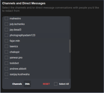 Bulk Delete Conversations in Slack Direct Messages