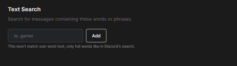 Redact's keyword search box, left empty to catch all images