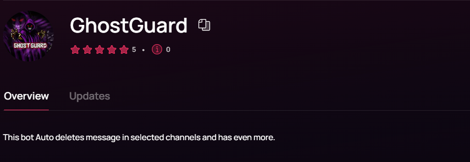 GhostGuard bot for Discord