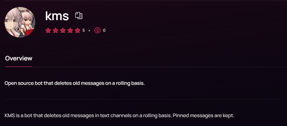 KMS bot for Discord