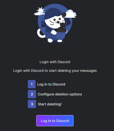 The Discord login window inside the Redact app
