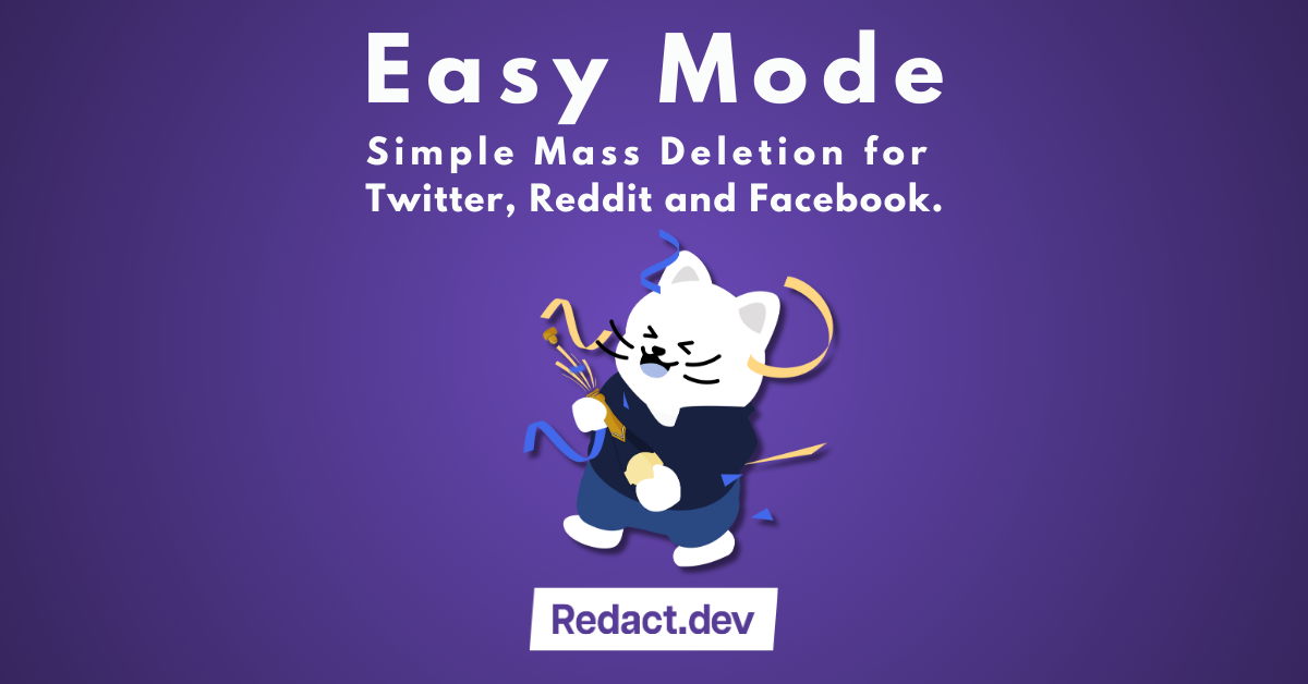 Redact Easy Mode Announcement Image