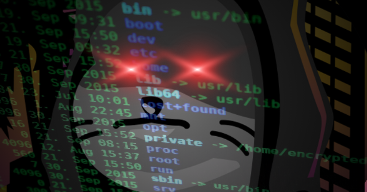 Playful image of Redacto the cat looking over fictional encryption protocols with laser focus.