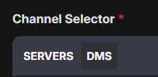 Choosing between servers and DMs in Redact's Discord deletion form