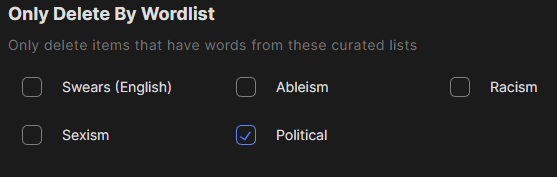 Delete Discord messages by keyword