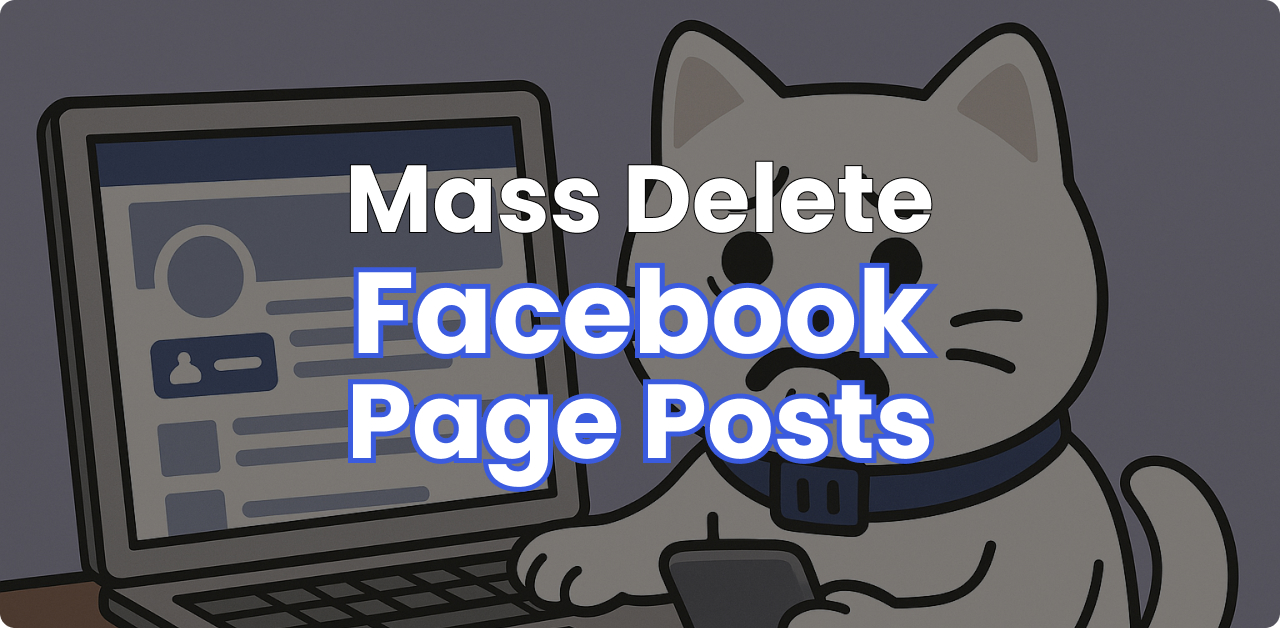 Mass Delete Facebook Page Posts with Redact.dev