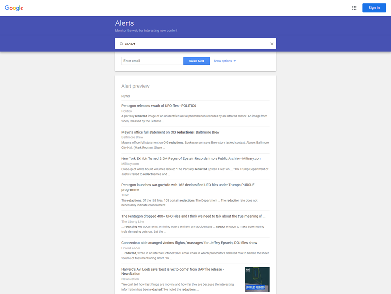 Google Alerts