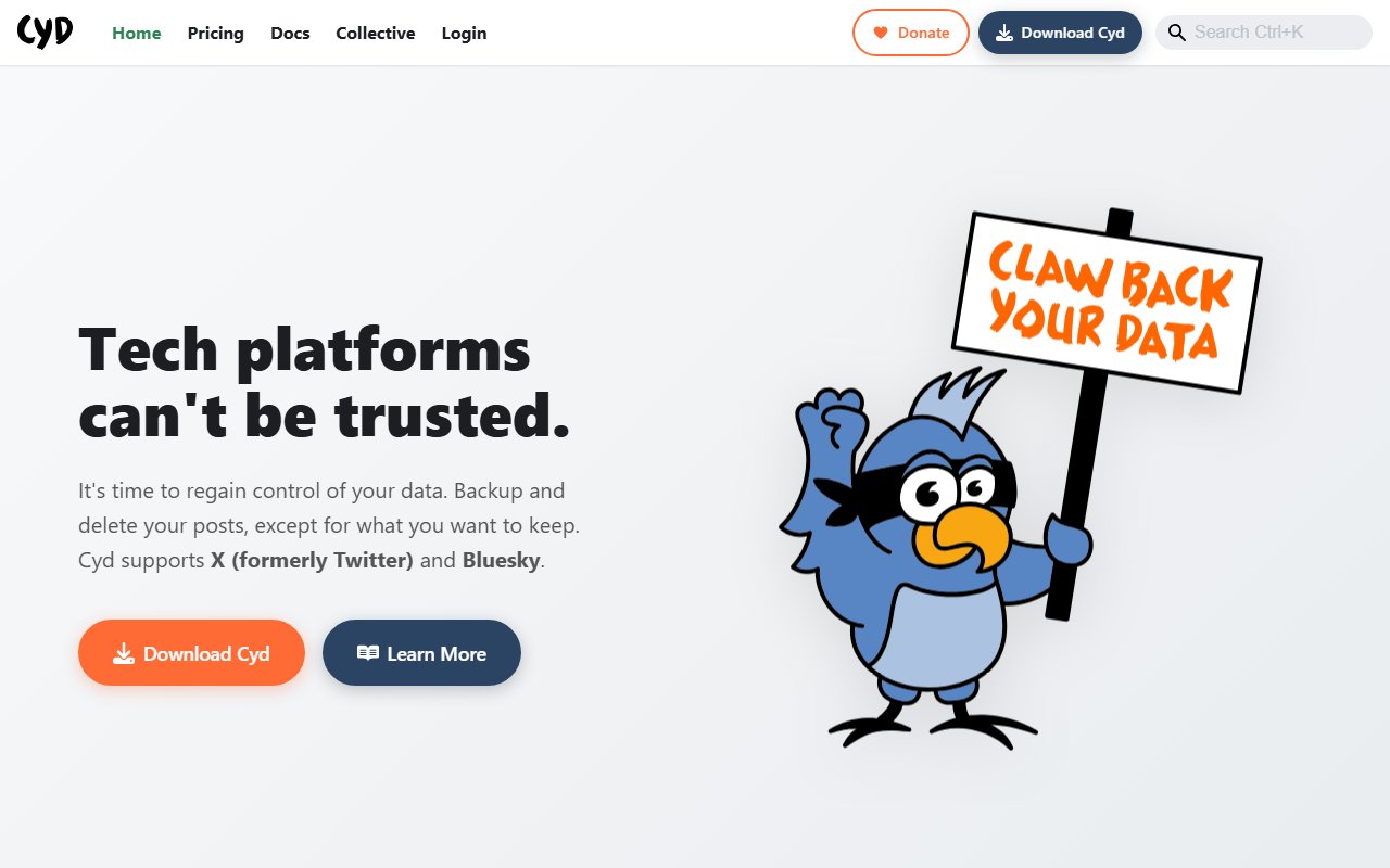 Cyd's homepage on October 15, 2026