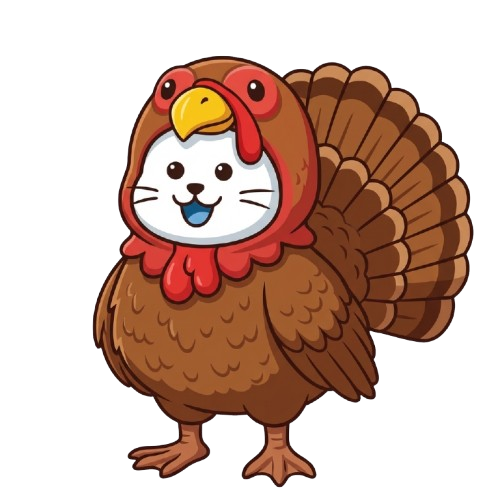 Turkey cat mascot