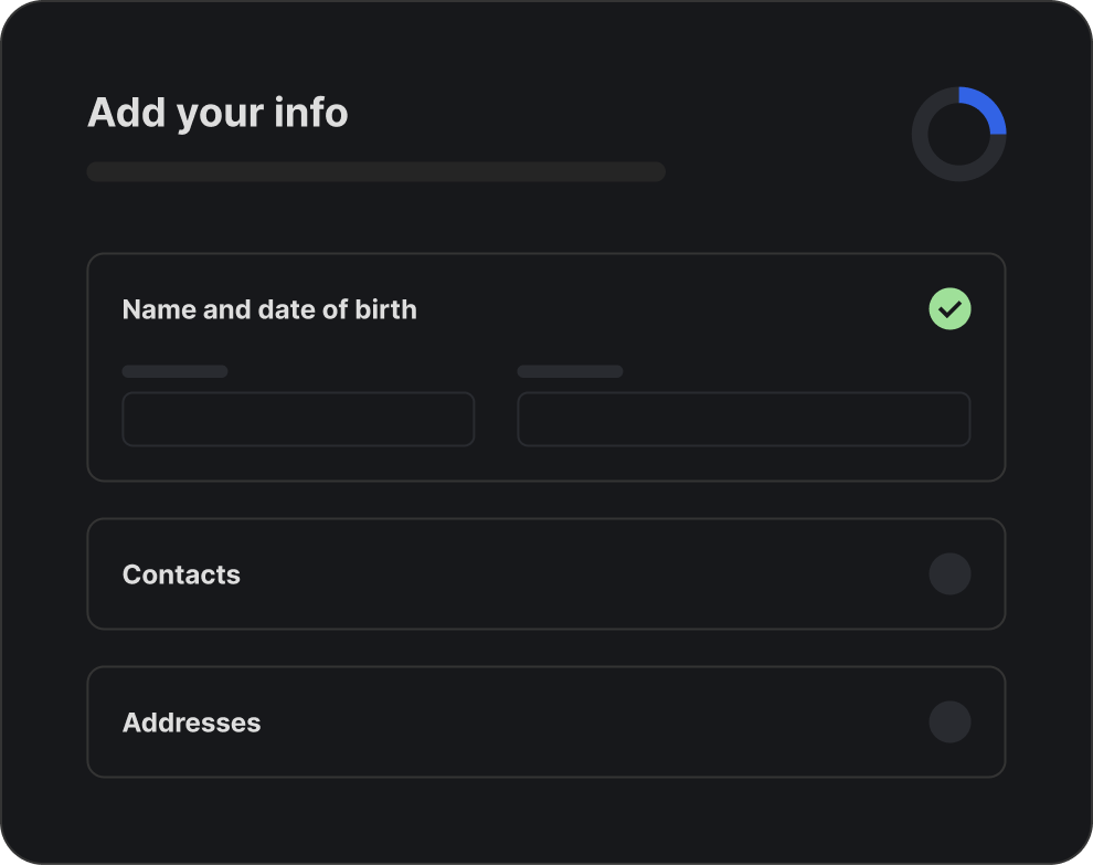 Configure your personal information profile in Redact