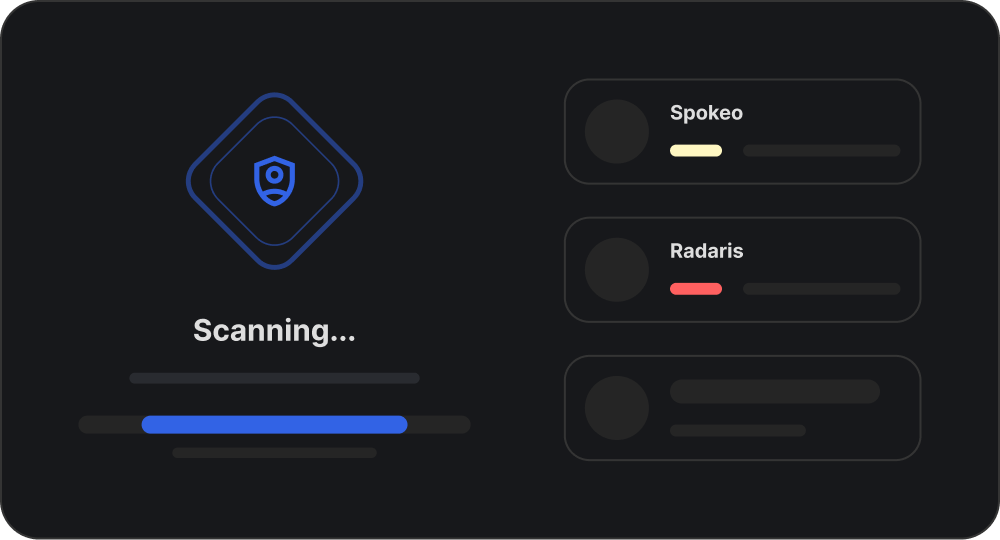 Scan and get your data broker exposure report