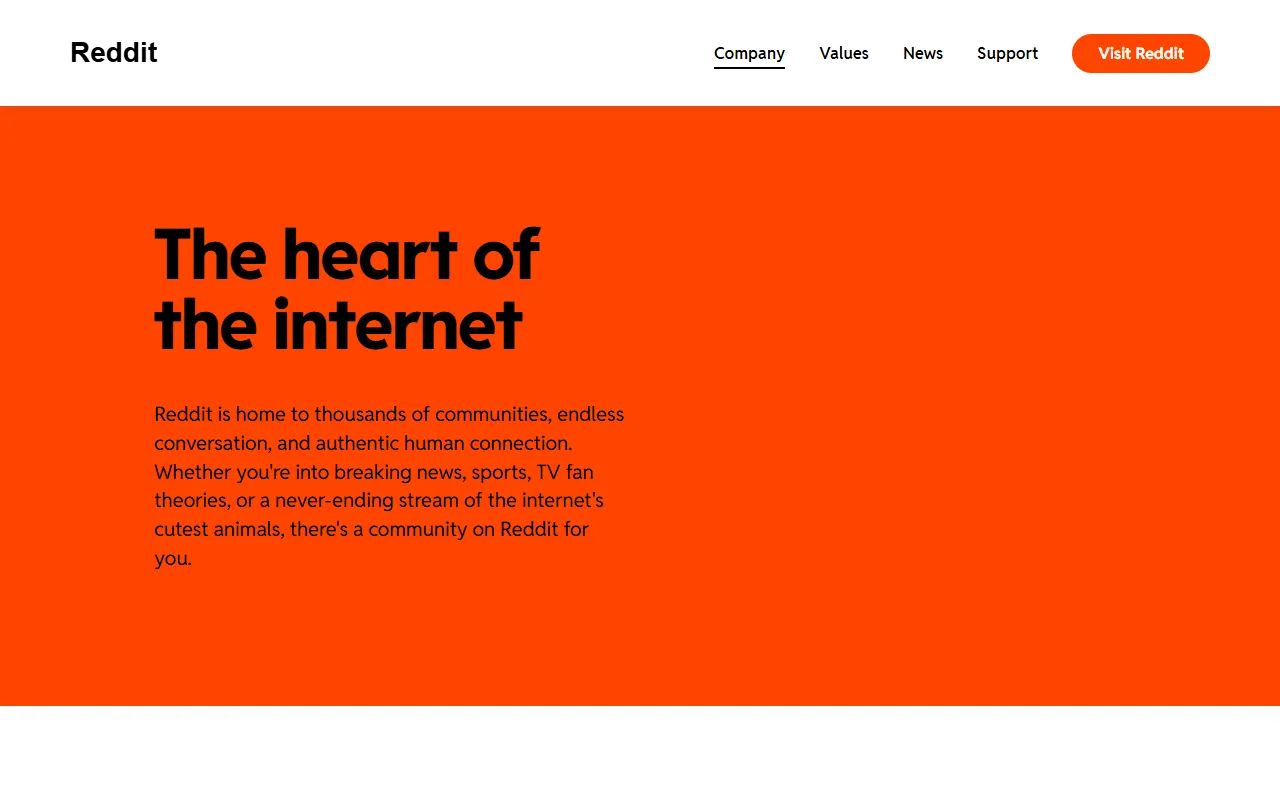 Reddit's company website