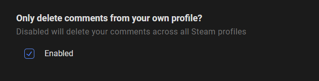 Delete Steam comments only on your profile or across all other people’s Steam profiles