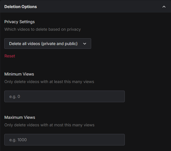 Mass Delete All TikTok Videos