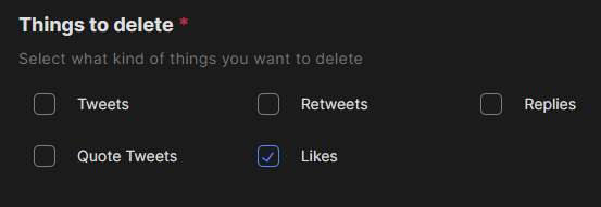 Delete all Likes at Once