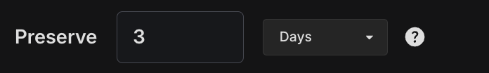 Preservation window for self-destructing content.